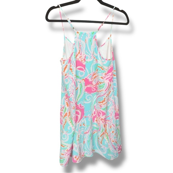 Lilly Pulitzer Dusk Silk Tank Dress Jellies Be Jammin Size Medium - Picture 9 of 14